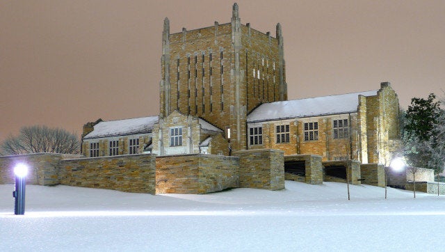 Description 1 McFarlin Library on the University of Tulsa campus during the North American ice storm of 2007. | Source Own work of English ... 