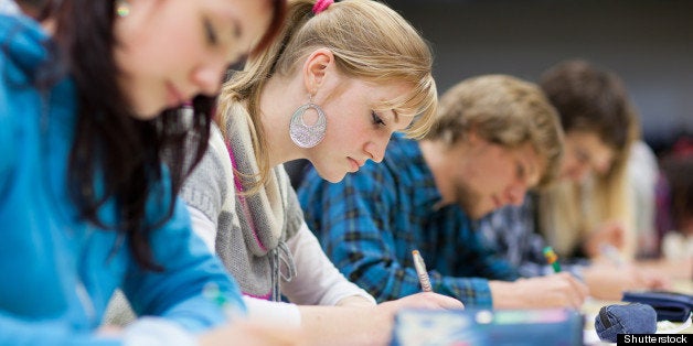 pretty female college student...