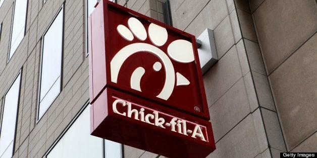 CHICAGO - JANUARY 12: Chick-fil-A restaurant, in Chicago, Illinois on JANUARY 12, 2013 (Photo By Raymond Boyd/Michael Ochs