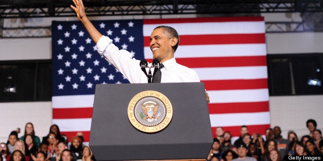 US President Barack Obama waves after speaking on the steps the administration is taking to increase college affordability by