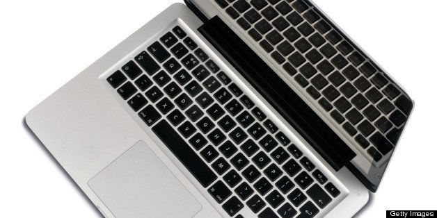 An Apple MacBook Pro laptop photographed on a white background, taken on August 20, 2012. (Photo by Will Ireland/What Laptop Magazine via Getty Images)