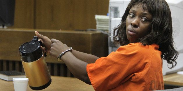 Pictured in this file photo from August 2010, Crystal Mangum, who was at the center of the Duke University lacrosse scandal, was charged with stabbing a man early Sunday, April 3, 2011, at a Durham, North Carolina apartment. (Chuck Liddy/Raleigh News & Observer/MCT via Getty Images)