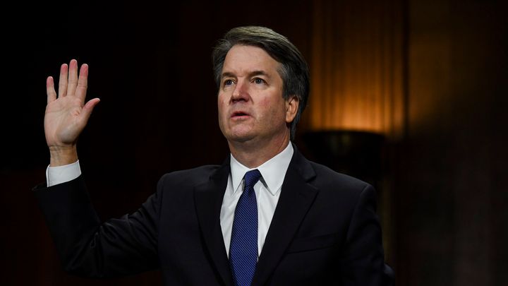 Kavanaugh swears in yesterday.