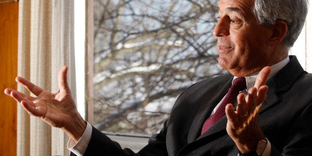WALTHAM, MA - FEBRUARY 4: Jehuda Reinharz, president of Brandeis University, announced that he will take a 10 percent paycut,