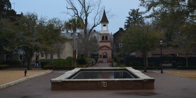 College of Charleston campus, historic district, Charleston, SC, early February 2014