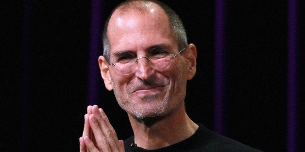 SAN FRANCISCO - SEPTEMBER 01: Apple CEO Steve Jobs speaks at an Apple Special Event at the Yerba Buena Center for the Arts September 1, 2010 in San Francisco, California. Apple CEO Steve Jobs announced upgraded versions of the entire iPod line, including an iPod Touch that includes a camera and smaller version of Apple TV. (Photo by Justin Sullivan/Getty Images)