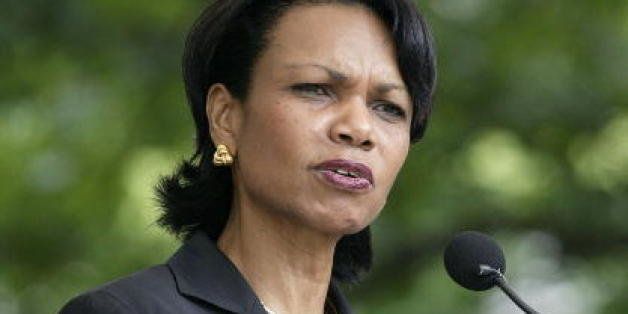 NASHVILLE, TN - MAY 13: U.S. National Security Advisor Condoleezza Rice speaks to graduating seniors at Vanderbilt University May 13, 2004 in Nashville, Tennessee. (Photo by Rusty Russell/Getty Images)