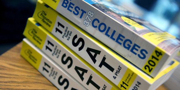 MIAMI, FL - MARCH 06: Princeton Review SAT Preparation books are seen on March 6, 2014 in Miami, Florida. Yesterday, the College Board announced the second redesign of the SAT this century, it is scheduled to take effect in early 2016. (Photo by Joe Raedle/Getty Images)