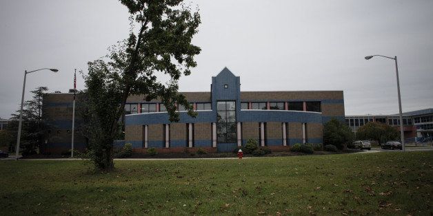 PARLIN, NJ - OCTOBER 13: The Sayreville War Memorial High School is seen on October 13, 2014 in Parlin, New Jersey. The town has been rocked by allegations of hazing and sexual assault on the football team that has lead to the cancellation of the season. (Photo by Kena Betancur/Getty Images)