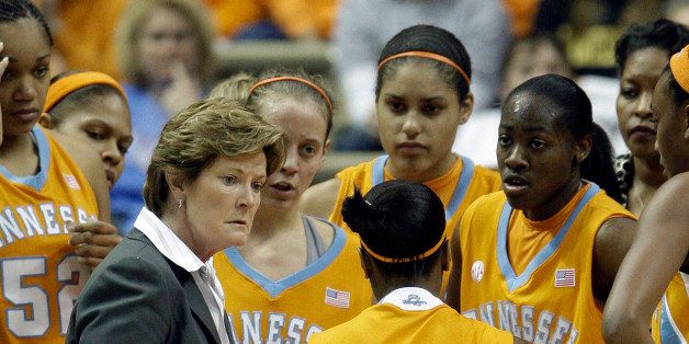 ** FILE ** This Jan. 11, 2009 file photo shows Tennessee head coach Pat Summitt talking to her players during a timeout during their 74-58 loss to Vanderbilt in an NCAA college basketball game in Nashville, Tenn. Summitt thinks her freshmen-laden squad started to understand this week just how big of a deal it is to play in the NCAA tournament. Now, it's a matter of keeping the Lady Vols focused on one opponent at a time. (AP Photo/Mark Humphrey, File)