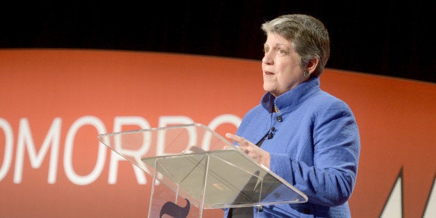 SAN FRANCISCO, CA - MAY 29: The University of California President Janet Napolitano speaks onstage during The New York Times Health For Tomorrow Conference at Mission Bay Conference Center at UCSF on May 29, 2014 in San Francisco, California. (Photo by Michael Loccisano/Getty Images for New York Times)