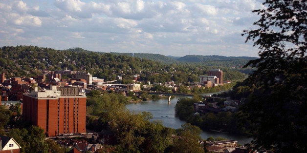 MORGANTOWN, WV - 2011: General view of the campus of the West Virginia University Mountaineers circa 2011 in Morgantown, West Virginia. (Photo by West Virginia/Collegiate Images/Getty Images)