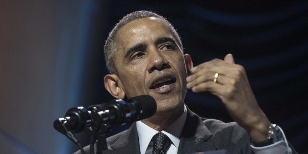 US President Barack Obama addresses the second White House Summit on College Opportunity in Washington on December 4, 2014. Organizations will announce over 600 new actions to help more students prepare for and graduate from college during the day action, according to the White House. AFP PHOTO/Nicholas KAMM (Photo credit should read NICHOLAS KAMM/AFP/Getty Images)