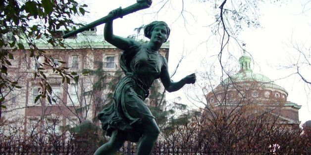 I posted this in honor of Speaker Nancy Pelosi of the U.S. House of Representatives, who holds the highest government office ever held by a woman in America. She is next in line after Vice President. The statue is Athena, ancient Greek goddess of wisdom, as immortalized at Barnard College of Columbia University. Barnard's pursuit of the life of the mind in a women's college has led to a long association with Athena. Honors also to re-elected Senator Maria Cantwell and the three women leading the great State of Washington. Also for the first time in American history, women serve as Governor and both U.S. Senators from one state. Democrats now control a majority of U.S. states' Governor offices -- and therefore they have more influence over the rules of the road for the 2008 Presidential election. Democrats also now, although just barely control the U.S. Senate and the U.S. House of Representatives. This means they control the agenda and they can more heavily influence the national popular debate, although on divisive issues Democrats do not have enough of a majority to force procedure or overpower a presidential veto, blunting their congressional majority. The front-running Democrat for President, one year in advance of the election, was Senator Hillary Rodham Clinton. (She was not officially running when I posted this photo, but everyone then expected her to.)Is the stage set for the USA to elect our first woman President? Keep your eyes on The White House Project, a nonpartisan, nonprofit organization dedicated to advancing women in leadership positions, up to the U.S. Presidency. They called 2006 "The Year of the New Women's Political Movement." What might they call 2008?
