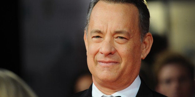 LONDON, ENGLAND - FEBRUARY 16: Actor Tom Hanks attends the EE British Academy Film Awards 2014 at The Royal Opera House on February 16, 2014 in London, England. (Photo by Anthony Harvey/Getty Images)