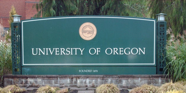 EUGENE, OR - CIRCA 2008: View of the University of Oregon Ducks campus in Eugene, Oregon. (Photo by Oregon/Collegiate Images)