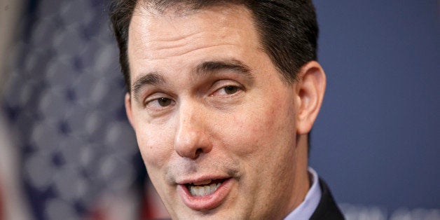 Wisconsin Gov. Scott Walker speaks at the American Action Forum in Washington, Thursday, Jan. 29, 2015. Shifting his focus t