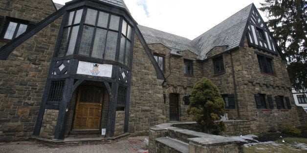 This is the Penn State University Kappa Delta Rho fraternity house in State College, Pa., on Tuesday, Mar. 17, 2015. Penn State has suspended the Kappa Delta Rho fraternity whose members are being investigated by State College police for allegedly using two secret Facebook pages to post photos of nude females, some of whom appeared to be sleeping or passed out, as well as posts relating to hazing or drug deals. (AP Photo/Gene J. Puskar)