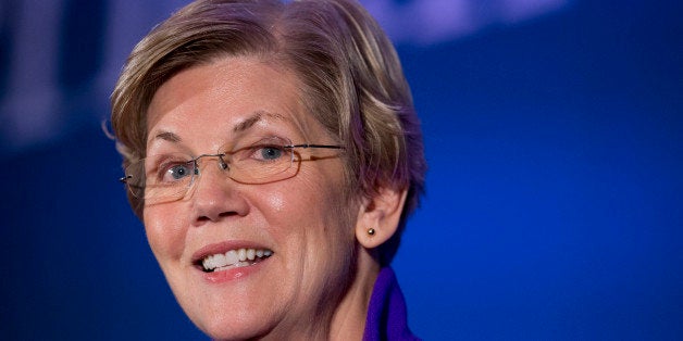 FILE - In this Nov. 19, 2014 file photo, Sen. Elizabeth Warren, D-Mass. speaks in Washington. Liberal activists eager to draft Warren into a run for president are bringing their effort to Iowa, the pivotal early-voting state where thereâs already well-established organizing effort in place _ for Hillary Rodham Clinton. MoveOn.org will hold a meeting Wednesday evening in Des Moines as part of their new "Run Warren Run" campaign. The group is trying to persuade Warren to seek the Democratic nomination in 2016, even though the Massachusetts senator has repeatedly said she is not running. (AP Photo/Manuel Balce Ceneta, File)