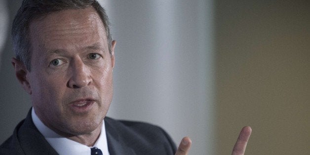 Democratic presidential candidate Martin O'Malley speaks during a question and answer event with the US Hispanic Chamber of C