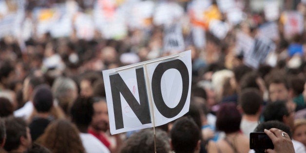 A general image of people protesting