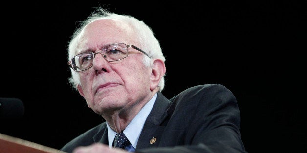 YPSILANTI, MI - FEBRUARY 15: U.S. Senator and Democratic Presidential Candidate Bernie Sanders holds his first campaign rally in Michigan at Eastern Michigan University February 15th, 2016 in Ypsilanti, Michigan. At his 'A Future To Believe In' rally, Sanders spoke on a wide range of issues, including his plans to make public colleges and universities tuition-free. The next voting for the Democratic candidates will be the Democratic caucus in Nevada on February 20th. (Photo by Bill Pugliano/Getty Images)