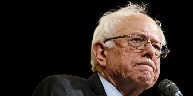 Democratic presidential candidate, Sen. Bernie Sanders, I-Vt., speaks during a campaign stop on Sunday, March 13, 2016, at Ohio State University in Columbus, Ohio. (AP Photo/Matt Rourke)