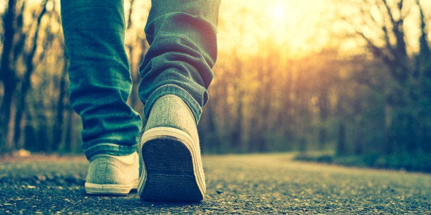 Woman jeans and sneaker shoes