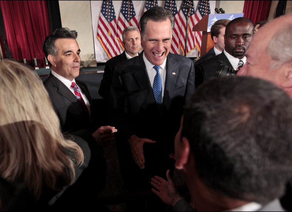 Mitt Romney with Hector Barreto