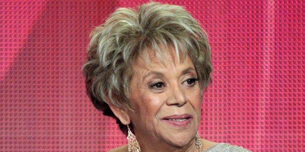 PASADENA, CA - JANUARY 11: Actress Lupe Ontiveros of the television show 'Rob' speaks during the CBS portion of the 2012 Television Critics Association Press Tour at The Langham Huntington Hotel and Spa on January 11, 2012 in Pasadena, California. (Photo by Frederick M. Brown/Getty Images)