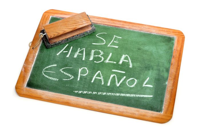 sentence spanish is spoken...