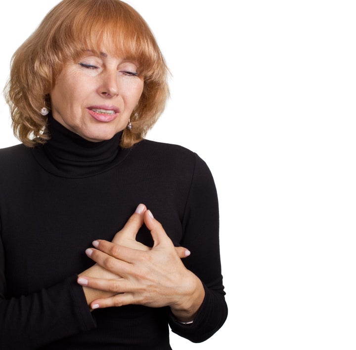 pain in chest concept