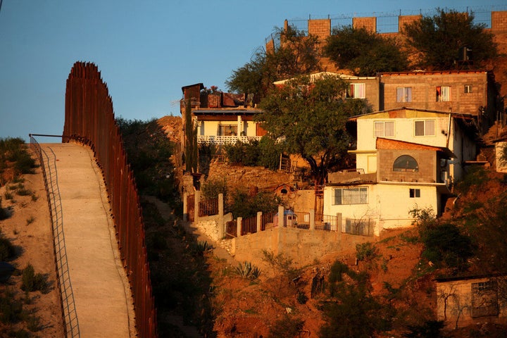 NOGALES, AZ - JULY 6: The border wall between the U.S. and Mexico is seen July 6, 2012 in Nogales, Arizona. The president-el