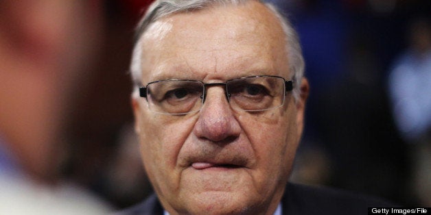 TAMPA, FL - AUGUST 29: Maricopa County, Arizona Sheriff Joe Arpaio attends the third day of the Republican National Convention at the Tampa Bay Times Forum on August 29, 2012 in Tampa, Florida. Former Massachusetts Gov. Mitt Romney was nominated as the Republican presidential candidate during the RNC, which is scheduled to conclude August 30. (Photo by Spencer Platt/Getty Images)