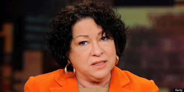 THE VIEW - Supreme Court Justice Sonia Sotomayor (Author, My Beloved World); comedian Jim Gaffigan (author, Dad is Fat) and Mary McCartney (author, Food: Vegetarian Home Cooking) appeared today, May 6, 2013 on ABC's 'The View.' 'The View' airs Monday-Friday (11:00 am-12:00 pm, ET) on the ABC Television Network. (Photo by Donna Svennevik/ABC via Getty Images) SONIA SOTOMAYOR
