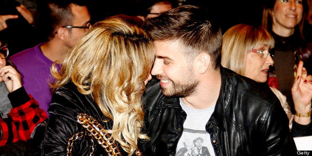 BARCELONA, SPAIN - MARCH 14: Columbian singer Shakira and Barcelona footballer Gerard Pique attend a press conference for his father Joan Pique latest book 'Fantasmas del pasado' presentation at Casa del Llibre Bookstore on March 14, 2013 in Barcelona, Spain. (Photo by Europa Press/Europa Press via Getty Images)