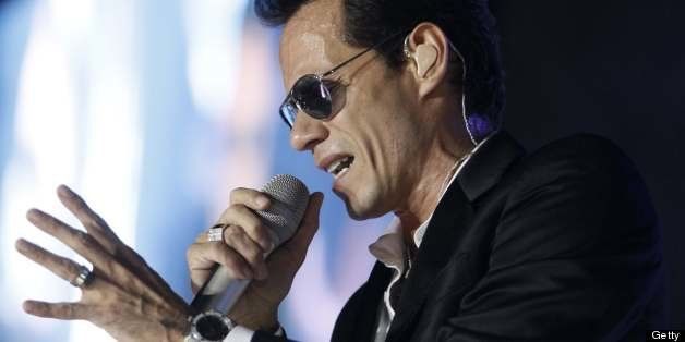 US singer Marc Anthony performs in the framework of the Salsa Festival in Boca del Rio, Veracruz state, Mexico on May 19, 2013. AFP PHOTO/KORAL CARBALLO (Photo credit should read KORAL CARBALLO/AFP/Getty Images)