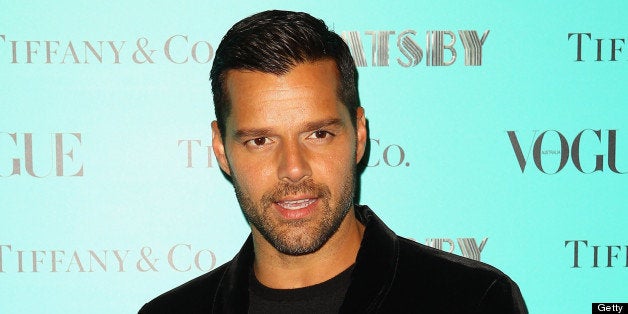 SYDNEY, AUSTRALIA - MAY 23: Ricky Martin arrives at the Tiffany & Co Great Gatsby dinner at Rockpool on May 23, 2013 in Sydney, Australia. (Photo by Don Arnold/WireImage)