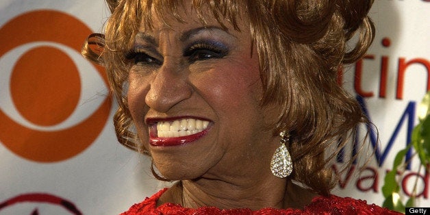 Celia Cruz during 3rd Annual Latin GRAMMY Awards - Arrivals at Kodak Theatre in Hollywood, California, United States. (Photo by SGranitz/WireImage)