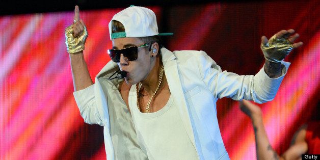 LAS VEGAS, NV - JUNE 28: Recording artist Justin Bieber performs during his Believe Tour at the MGM Grand Garden Arena on June 28, 2013 in Las Vegas, Nevada. (Photo by Ethan Miller/Getty Images)
