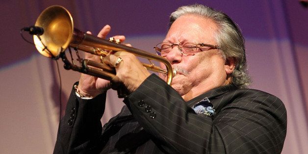 WASHINGTON, DC - MAY 21: Arturo Sandoval performs at the 2013 Library Of Congress Gershwin Prize Tribute Concert at the Thomas Jefferson Building on May 21, 2013 in Washington, DC. (Photo by Paul Morigi/WireImage)