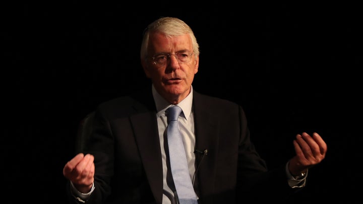 Sir John Major was guest speaker at an annual lecture organised by David Miliband.