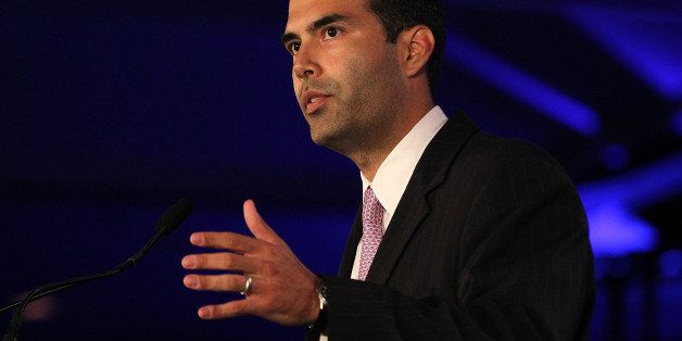 NEW ORLEANS, LA - JUNE 18: George P. Bush speaks during the 2011 Republican Leadership Conference on June 18, 2011 in New Orleans, Louisiana. The 2011 Republican Leadership Conference features keynote addresses from most of the major republican candidates for president as well as numerous republican leaders from across the country. (Photo by Justin Sullivan/Getty Images)