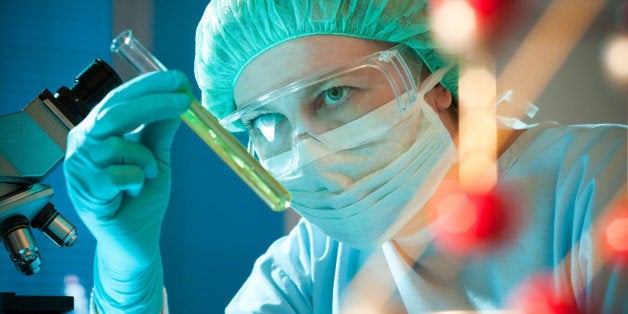 scientist working at the...