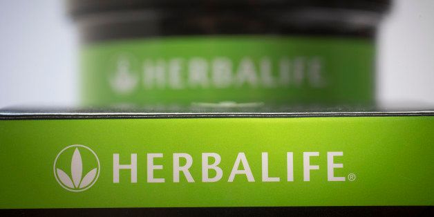 Herbalife Ltd. products are arranged for a photograph in New York, U.S., on Thursday, Jan. 10, 2013. Timothy Ramey, an analyst at D.A. Davidson & Co., said that Herbalife Ltd. has a legal corporate structure, rejecting hedge-fund manager Bill Ackman's theory that the direct-selling company operates as a pyramid scheme. Photographer: Scott Eells/Bloomberg via Getty Images