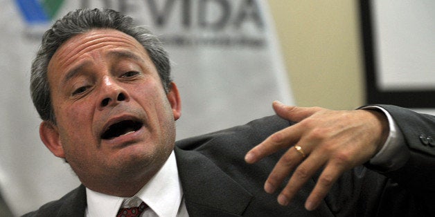 The executive director of Peru's National Commission for the Development of Life Without Drugs (DEVIDA), Ricardo Soberon, speaks during a press conference with foreign press correspondents, in Lima on September 9, 2011 to explain the Government's strategy on drug enforcement. Despite the increasing tendency in the decreasing foreign aid and support in the war against drugs, Peru will continue with its policy of eradication of illegal crops in the upper Amazon basin and improving enforcement in borders. AFP PHOTO/CRIS BOURONCLE (Photo credit should read CRIS BOURONCLE/AFP/Getty Images)