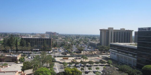 View of Anaheim from Sheraton, 14th floor
