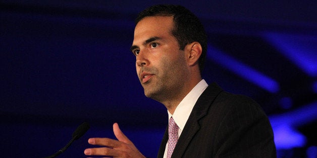 NEW ORLEANS, LA - JUNE 18: George P. Bush speaks during the 2011 Republican Leadership Conference on June 18, 2011 in New Orleans, Louisiana. The 2011 Republican Leadership Conference features keynote addresses from most of the major republican candidates for president as well as numerous republican leaders from across the country. (Photo by Justin Sullivan/Getty Images)