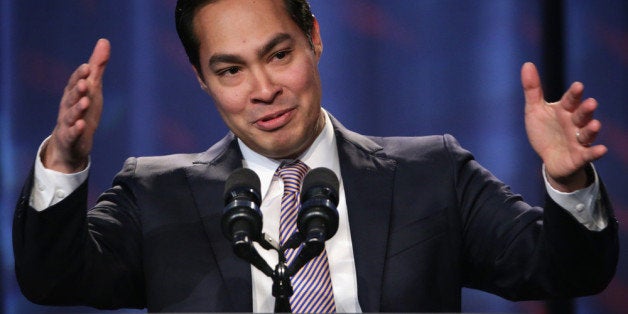 WASHINGTON, DC - JANUARY 23: Mayor of San Antonio, Texas, Julian Castro speaks during the opening plenary session of Families USA's Health Action 2014 conference January 23, 2014 in Washington, DC. The conference brought together health care advocates to focus on 'topics from Medicaid expansion and efforts to promote high-quality care to strategies for improving health care access for minorities.' (Photo by Alex Wong/Getty Images)