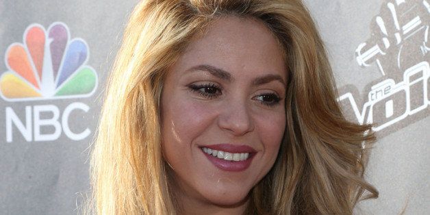 HOLLYWOOD, CA - APRIL 03: Recording artist Shakira attends NBC's 'The Voice' Red Carpet Event at The Sayers Club on April 3, 2014 in Hollywood, California. (Photo by Frederick M. Brown/Getty Images)